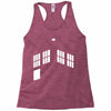 blue boxes Racerback Tank