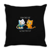 finn the cat &amp; jake the cat Throw Pillow