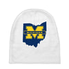 ohio for michigan Baby Beanies