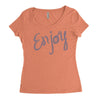cute enjoy Women's Triblend Scoop T-shirt