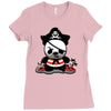 pirate panda Ladies Fitted T-Shirt