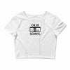 old school t shirt nintendo video game wii funny Crop Top