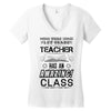 This 1 ST Grade Teacher Has An Amazing! Class Women's V-Neck T-Shirt