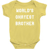 world's okayest brother Baby Bodysuit