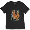 polygon fox graphic V-Neck Tee
