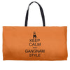keep calm and gangnam style black t shirt Weekender Totes
