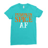 pumpkin space af Ladies Fitted T-Shirt