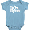 the dogfather boxer white Baby Onesie