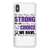 we don't know how strong we are until being strong is the only choice iPhoneX Case