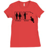 problem solved funny t shirt marriage wife beer s 3xl Ladies Fitted T-Shirt