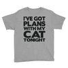plans with my cats tonight Youth Tee