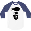 big fish little fish cardboard box   music t shirt 3/4 Sleeve Shirt