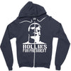 rollins for president  funny  comic henry rollins punk rock tv p Zipper Hoodie