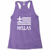 greece hellas greek flag Racerback Tank