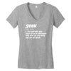 definition of a geek Women's V-Neck T-Shirt