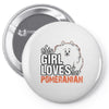 This Girl Loves Pomeranian Pin-back button