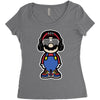 mario Women's Triblend Scoop T-shirt