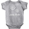 lucky fuers dice Baby Onesie