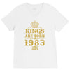 kings are born in 1983 V-Neck Tee