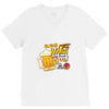 save water drink beer V-Neck Tee