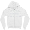 lipstick diamonds champagne Zipper Hoodie