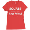 squats joke Ladies Fitted T-Shirt