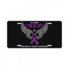 my hero is now my angel pancreatic cancer awareness License Plate