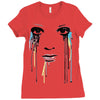 watercolor eyes Ladies Fitted T-Shirt