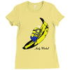 minion loves banana Ladies Fitted T-Shirt