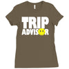 funny trip advisor Ladies Fitted T-Shirt