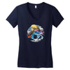 in the midst of war Women's V-Neck T-Shirt