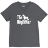 the dogfather boxer white V-Neck Tee