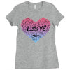 love (4) Ladies Fitted T-Shirt