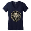 lion head Women's V-Neck T-Shirt