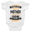 Super Cool Mother Of A Freaking Awesome Son Baby Onesie