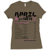 April Girl Facts Taurus Ladies Fitted T-Shirt