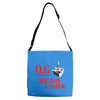 old school gamer Adjustable Strap Totes
