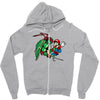raphael meets mario Zipper Hoodie