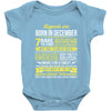 Legends Are Born In December, Born In December Baby Onesie