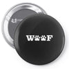 woof paw prints sticker vinyl Pin-back button