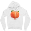 peach t Zipper Hoodie