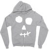 face skull Zipper Hoodie