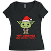 may christmas be with you Women's Triblend Scoop T-shirt