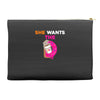 She Wants D - Dunkin Donuts Accessory Pouches