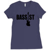 bass guitar Ladies Fitted T-Shirt