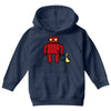 bird powered robot Youth Hoodie