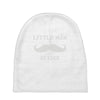 little man mustache first Baby Beanies