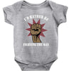 id rather be fighting the man Baby Onesie