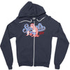 sports sloth Zipper Hoodie