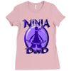 ninja dad Ladies Fitted T-Shirt